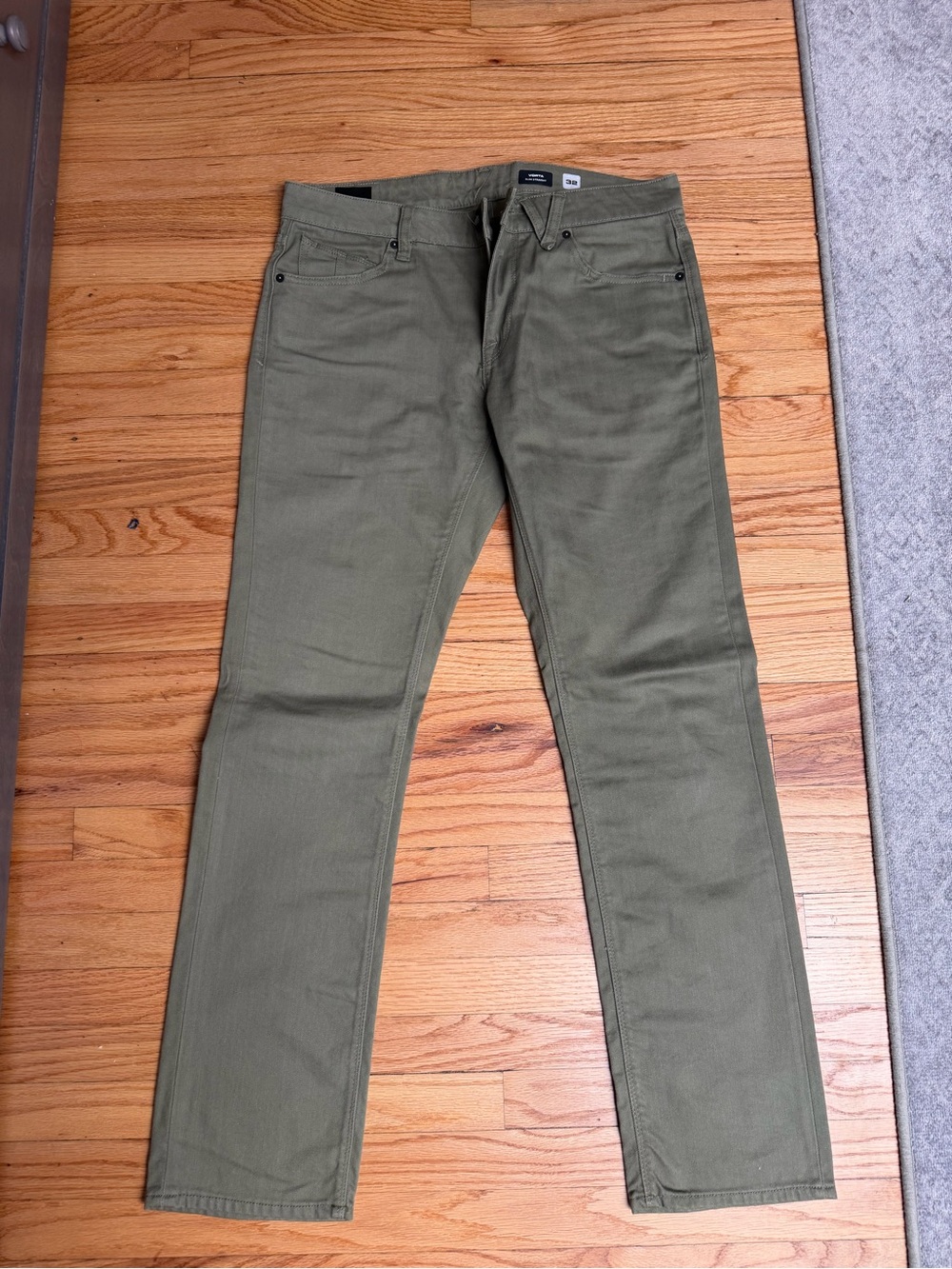 Volcom Men's Straight Olive Jeans